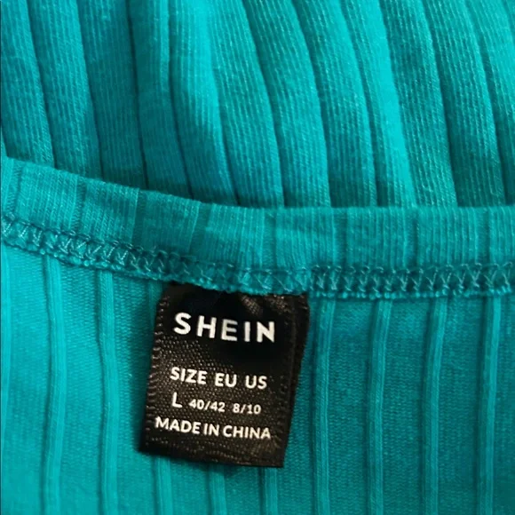 SHEIN Turquoise Mini Dress - Picture 3 of 3